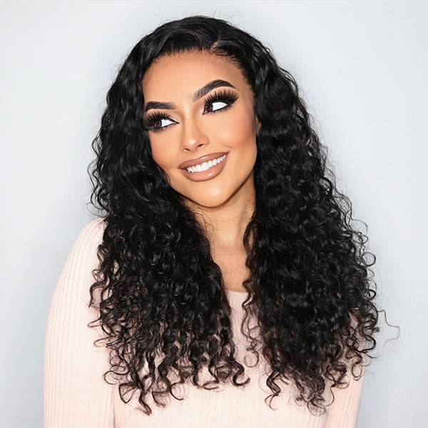 HD Lace Curly T-Part Lace Human Hair Wig | 8"-14"