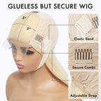 Glueless HD Lace Layered T-Part Lace Human Hair Wig - Red | 10"-28"