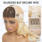 Glueless HD Lace Loose Wave T-Part Lace Human Hair Wig - Red | 10"-28"