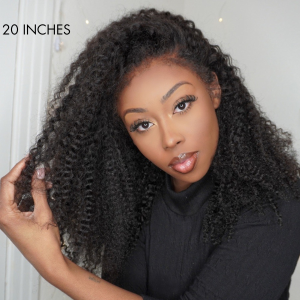 Glueless HD Lace Curly 13X4 Frontal Human Hair Wig - Red | 10"-28"
