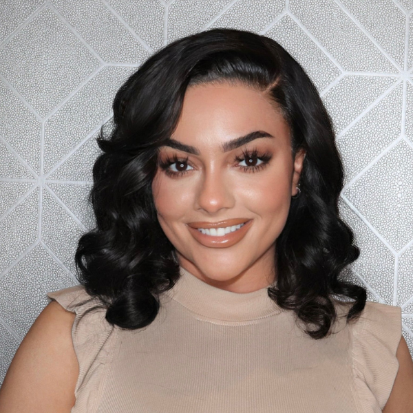 Glueless HD Lace Loose Wave V-Part Human Hair Wig - Highlight | 8"-14"