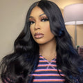 Glueless HD Lace Loose Wave T-Part Lace Human Hair Wig with Bangs | 10"-28"