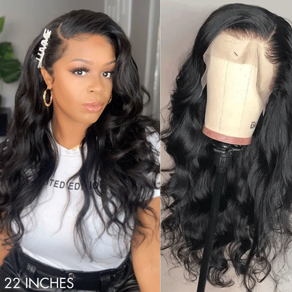 Glueless Straight T-Part Lace Human Hair Wig - Blonde Pre-Plucked 180% Density | 8"-14"