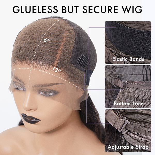 Glueless Body Wave 13X6 Frontal Human Hair Wig | 10"-28"