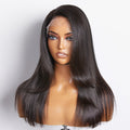 Glueless HD Lace Layered T-Part Lace Human Hair Wig - Red with Bangs | 10"-28"