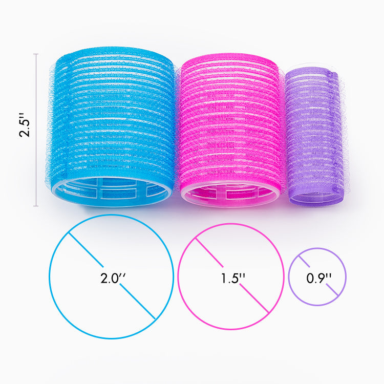 18pcs 3 Sizes Hair Curlers Roller Set Self Grip Holding for DIY or...