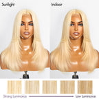 Glueless HD Lace Layered T-Part Lace Human Hair Wig - Red with Bangs | 10"-28"