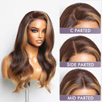 Glueless HD Lace Loose Wave T-Part Lace Human Hair Wig - Red | 10"-28"