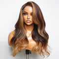 Glueless HD Lace Loose Wave T-Part Lace Human Hair Wig - Red | 10"-28"