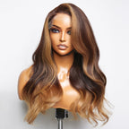 Glueless HD Lace Loose Wave T-Part Lace Human Hair Wig - Red | 10"-28"