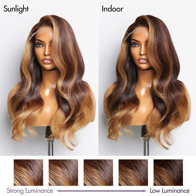 Glueless HD Lace Loose Wave T-Part Lace Human Hair Wig - Red | 10"-28"