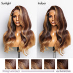 Glueless HD Lace Loose Wave T-Part Lace Human Hair Wig - Red | 10"-28"