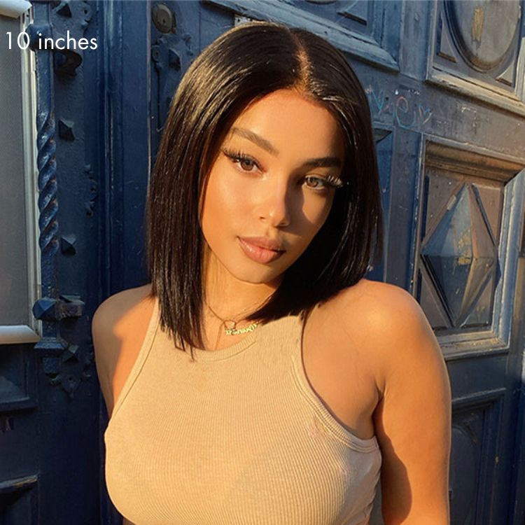 Glueless Bob 4X4 Closure Human Hair Wig - Blonde | 8"-14"