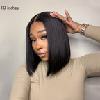 Glueless Bob 4X4 Closure Human Hair Wig - Blonde | 8"-14"