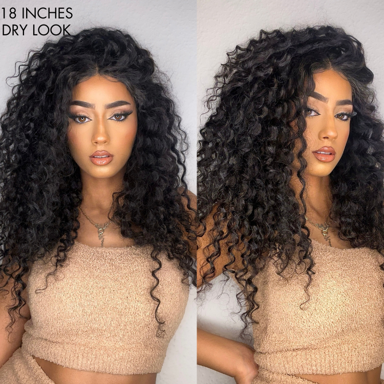 Glueless Curly 4X4 Closure Human Hair Wig | 8"-14"