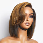 Glueless HD Lace Bob T-Part Lace Human Hair Wig - Red | 8"-14"