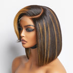 Glueless HD Lace Bob T-Part Lace Human Hair Wig - Red | 8"-14"