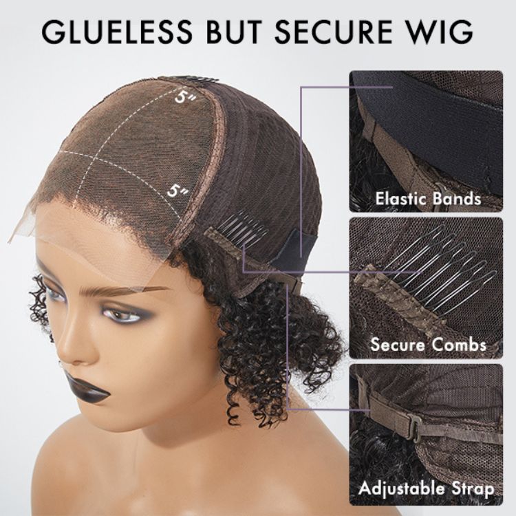 Glueless HD Lace Bob T-Part Lace Human Hair Wig - Red | 8"-14"