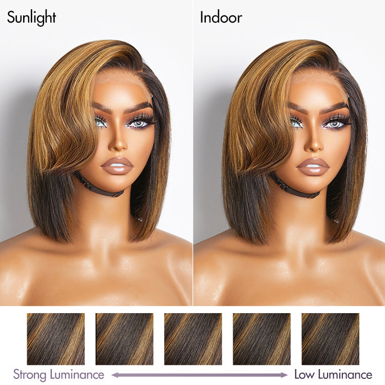 Glueless HD Lace Bob T-Part Lace Human Hair Wig - Red | 8"-14"