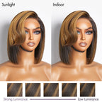 Glueless HD Lace Bob T-Part Lace Human Hair Wig - Red | 8"-14"