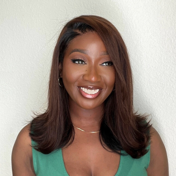 Glueless Body Wave 5X5 Closure Human Hair Wig - Red with Bangs | 10"-28"