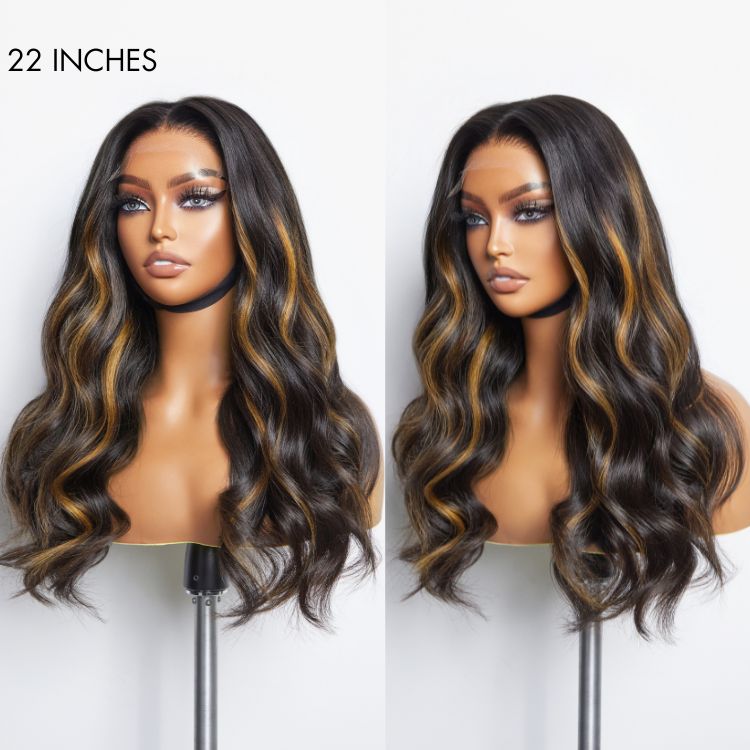 Glueless HD Lace Loose Wave T-Part Lace Human Hair Wig - Red | 10"-28"