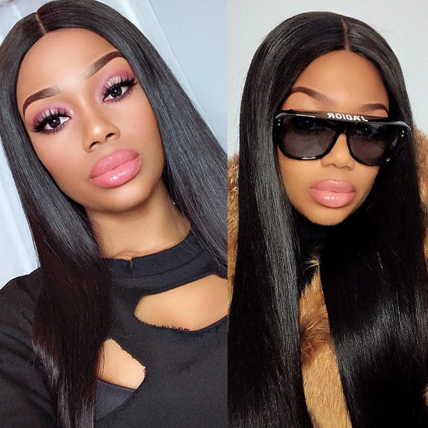 Glueless Bob 4X4 Closure Human Hair Wig - Blonde | 8"-14"
