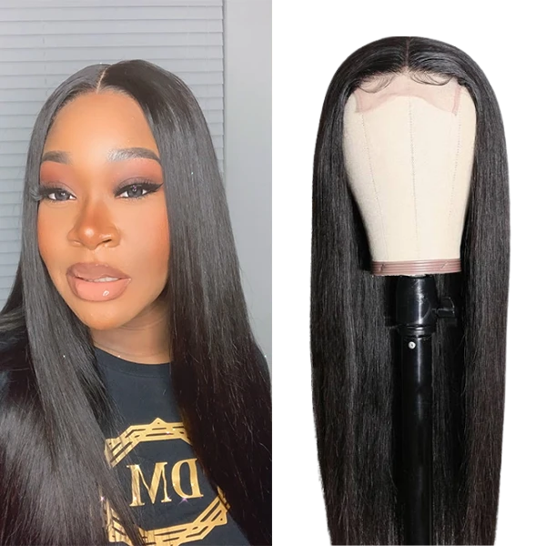 Glueless Bob 4X4 Closure Human Hair Wig - Blonde | 8"-14"