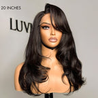 Glueless HD Lace Layered U-Part Human Hair Wig - Red with Bangs | 10"-28"