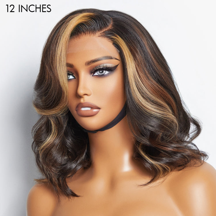 Glueless HD Lace Bob T-Part Lace Human Hair Wig - Red | 8"-14"