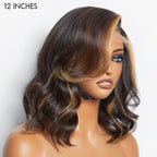 Glueless HD Lace Bob T-Part Lace Human Hair Wig - Red | 8"-14"