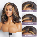 Glueless HD Lace Bob T-Part Lace Human Hair Wig - Red | 8"-14"