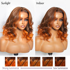 Glueless HD Lace Loose Wave T-Part Lace Human Hair Wig - Red | 10"-28"