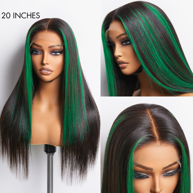 Glueless Straight 5X5 Closure Human Hair Wig - Red | 10"-28"
