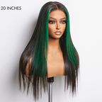 Glueless Straight 5X5 Closure Human Hair Wig - Red | 10"-28"