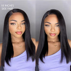 Glueless HD Lace Straight T-Part Lace Human Hair Wig - Blonde 180% Density | 8"-14"