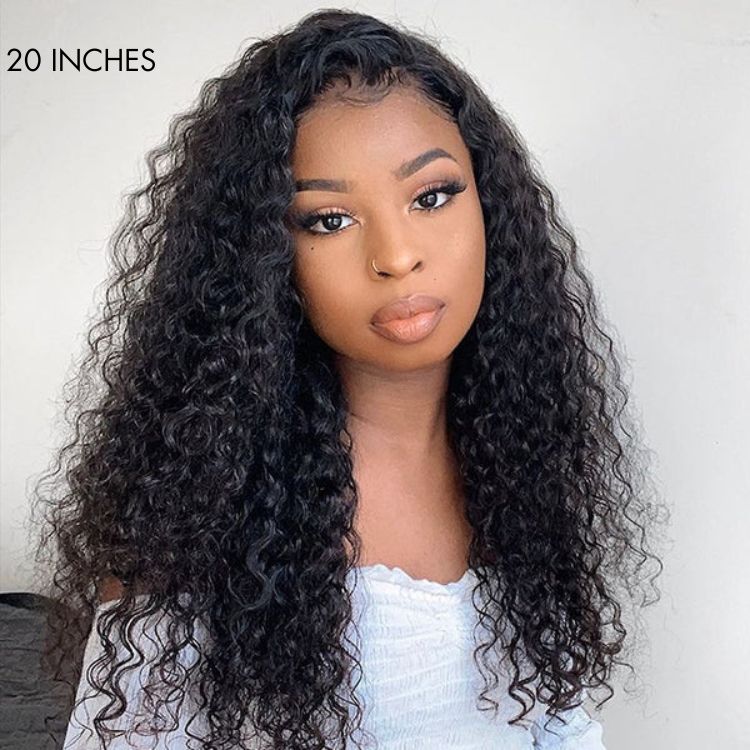 Glueless Curly 13X4 Frontal Human Hair Wig - Blonde Pre-Plucked 180% Density | 8"-14"