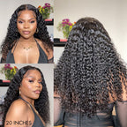 Glueless Curly 13X4 Frontal Human Hair Wig - Blonde Pre-Plucked 180% Density | 8"-14"