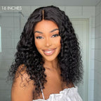 Glueless Curly 13X4 Frontal Human Hair Wig - Blonde Pre-Plucked 180% Density | 8"-14"