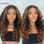Glueless HD Lace Curly U-Part Human Hair Wig - Red | 10"-28"