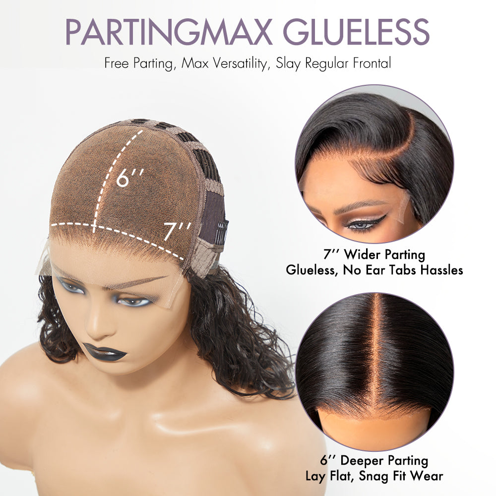 Glueless HD Lace Body Wave T-Part Lace Human Hair Wig - Blonde Pre-Plucked | 10"-28"