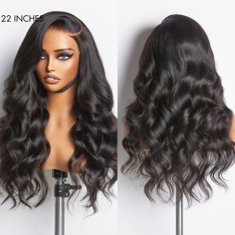 Glueless HD Lace Body Wave T-Part Lace Human Hair Wig - Blonde Pre-Plucked | 10"-28"