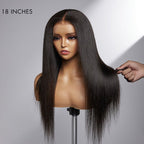 Glueless HD Lace Kinky Straight T-Part Lace Human Hair Wig | 10"-28"