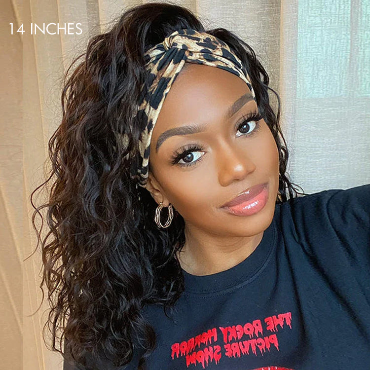 Glueless Bob Headband Human Hair Wig | 8"-14"