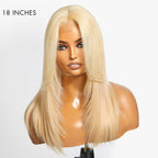 Glueless HD Lace Layered T-Part Lace Human Hair Wig - Red with Bangs | 10"-28"