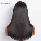 Glueless HD Lace Layered T-Part Lace Human Hair Wig - Red with Bangs | 10"-28"