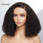 Glueless HD Lace Curly T-Part Lace Human Hair Wig | 8"-14"