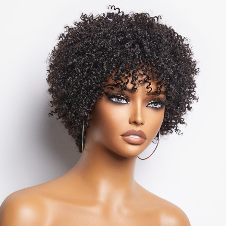 Glueless Pixie Human Hair Wig - Red | 8"-14"