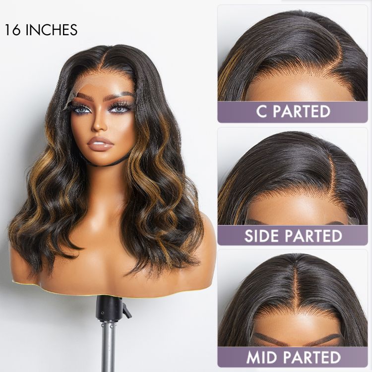 Glueless HD Lace Loose Wave T-Part Lace Human Hair Wig - Red | 10"-28"