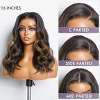 Glueless HD Lace Loose Wave T-Part Lace Human Hair Wig - Red | 10"-28"